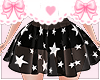 stars cute black skirt
