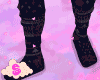 L.  Xmas Blue Socks