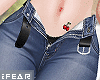 ♛iZa Denim Open Jeans