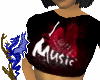 I heart music tee shirt