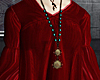 Boho Red Velvet Shirt