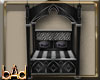 Black Gothic Skull Bed