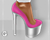 G l Diamond Pink Heels