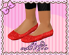 {L}Red Sparkle Flats