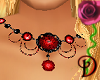 [D] Red Cameo Necklace