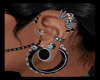 Black Silver Earring