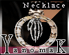 -Yk Necklace Hand Bone