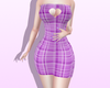 ♡ purple heart dress