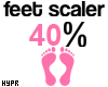 e 40% | Feet Scaler