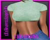 Bea Mint Crop Sweater