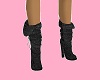 botte noir en cuire