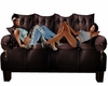 Leather Chill Sofa Poses