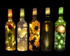 neon flower love bottles