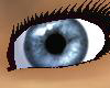 Realistic light blue eye