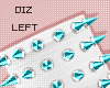 !!D Ankle Spike Teal L