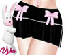 V Coquette Skirt Black