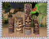 Tropical Tiki Statues