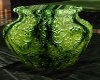 Green Antique Glass Vase