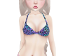 flat leopard bikini top