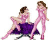 2 GIRLS IN PINK
