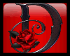 Goth Rose D Sticker