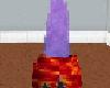Purple Crystal With Lava