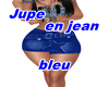 Jupe en jean bleu