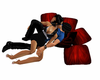 red hot kissing pillow