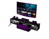 Purple & Black Tv Stand