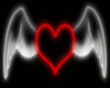 Neon Winged Heart Sign