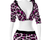 Pink Cheetah Hoodie Set