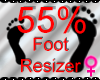 *M* Foot Resizer 55%