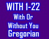 Gregorian - With Or With
