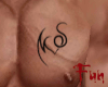 M & S chest tattoo