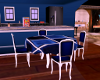 Blue and white Table