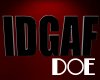[d0e] IDGAF 3D Sign