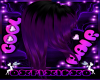 purple&black cool hair