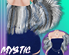 Sapphire Grey White Fur