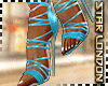 Strappy Heel Turquoise