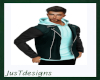 JT Jacket w Hoodie Teal