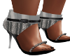 Chainey Silver Heels