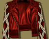 Red Crop Leather Jacket