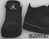 Black Jordan 4s
