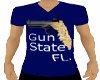 Vneck blue gun state FL.