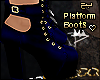 $ Blue Platform Boots