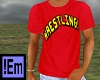 !Em Red WrestlingTshirtM