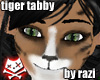 Tiger Tabby Lg Neko Ears