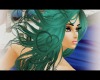 Mermaid emerald hair