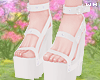w. White Platform Shoes