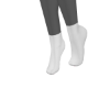 paw socks | white